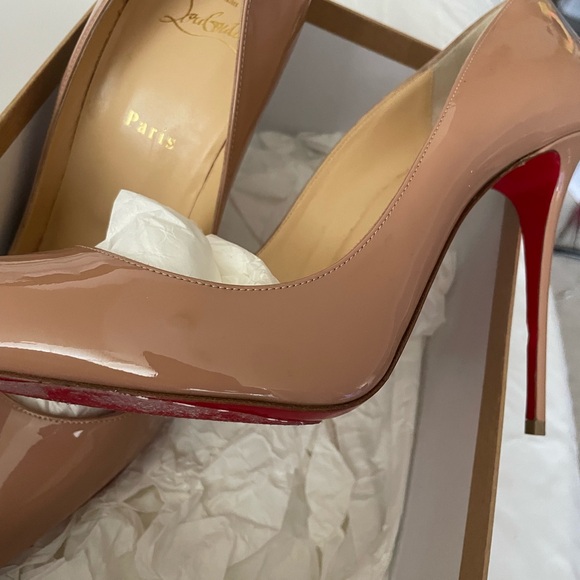 Worn once brought from Nordstrom sole protection added on heel toe n shoe - Picture 3 of 10